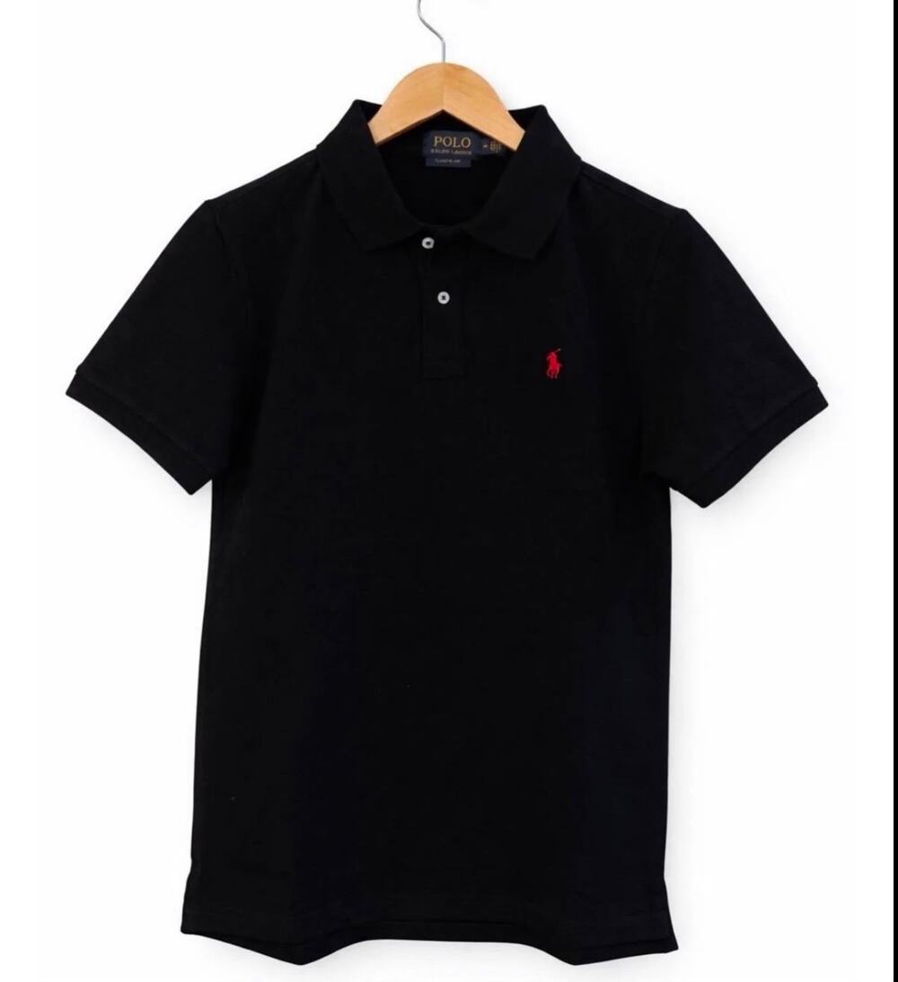 Polo Ralph Lauren Short-Sleeve Polo (Black/Red Pony)